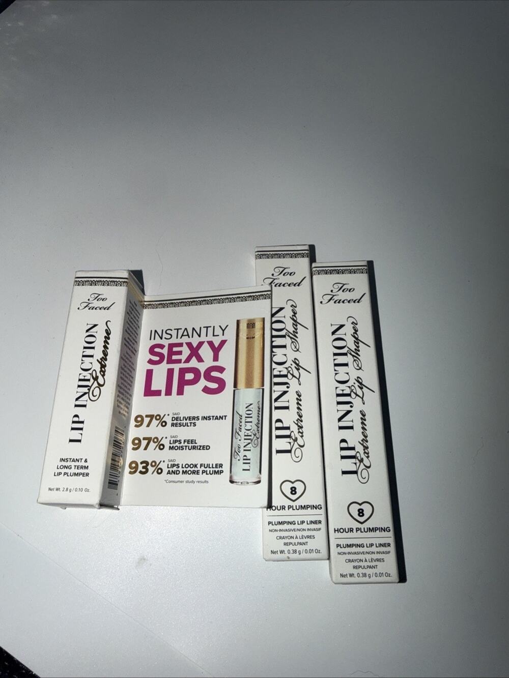 Too Faced Lip Shaper | Plumping, pencil hot n spicy -2 Pack And One Plumper